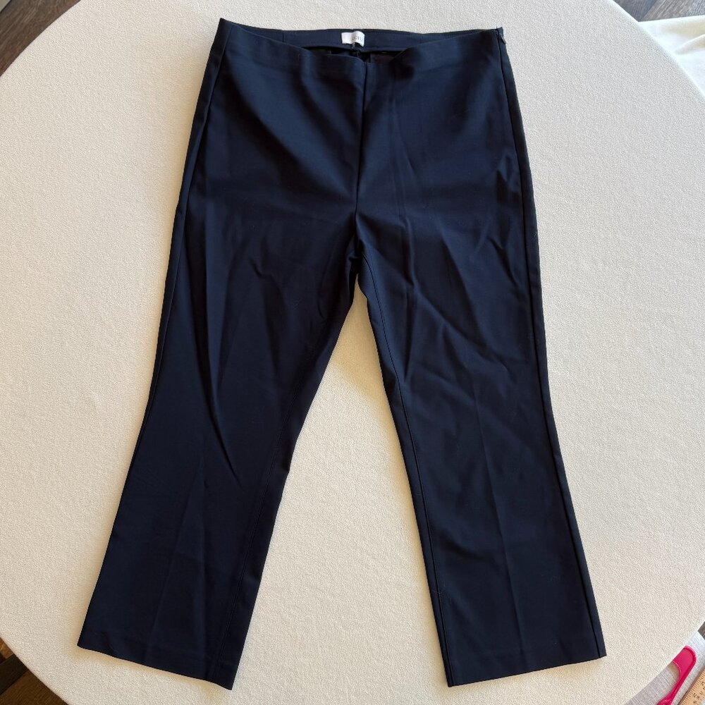 NWOT Ecru straight leg cotton pants navy sz 10 medium